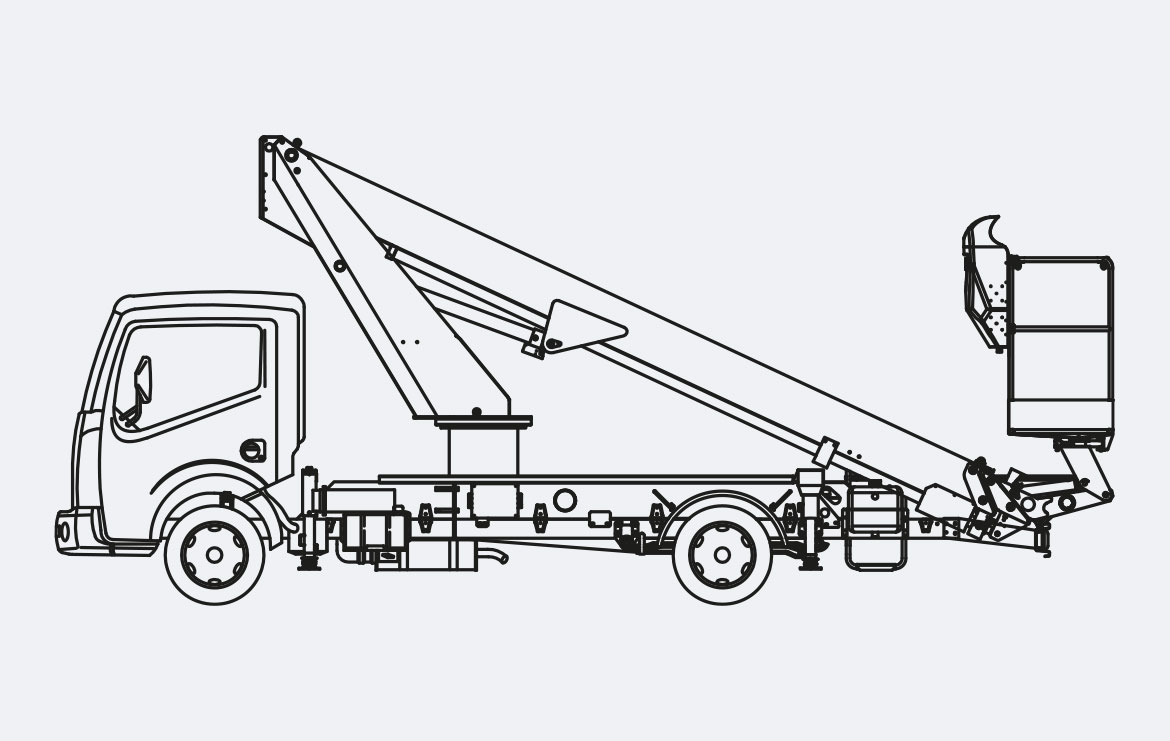 LKW-Arbeitsbühne LKW20 – 20,20 m Arbeitshöhe
