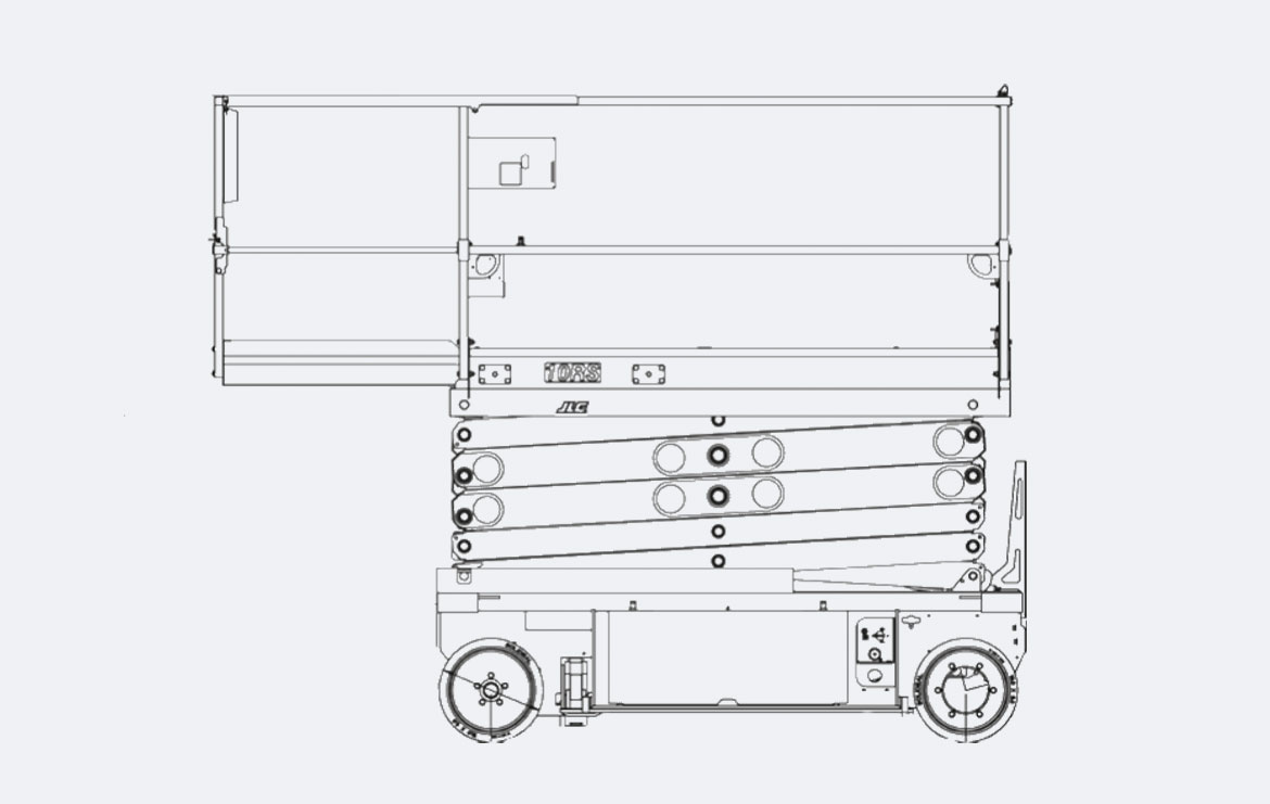 Scherenbühne MS12s – 11,75 m Arbeitshöhe, Elektro