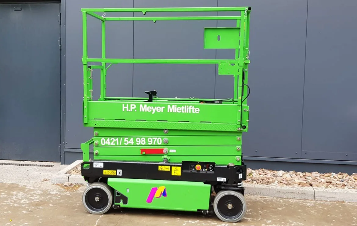 Scherenbühne MS8s – 7,80 m Arbeitshöhe, Elektro – mieten bei H.-P. Meyer Bremen